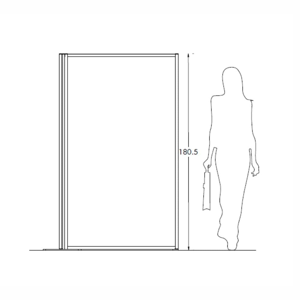 Алюминиевая отдельно стоящая офисная перегородка STUDIO T InUno ARCH-00061085 - Вид №9