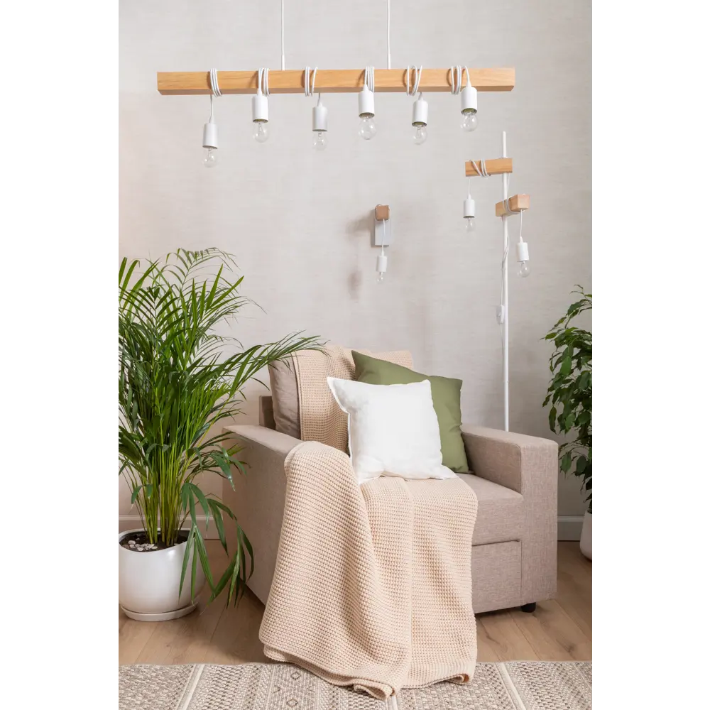 Торшер Eglo «Townshend», цвет белый/дерево STLM-2033396 - Вид №2