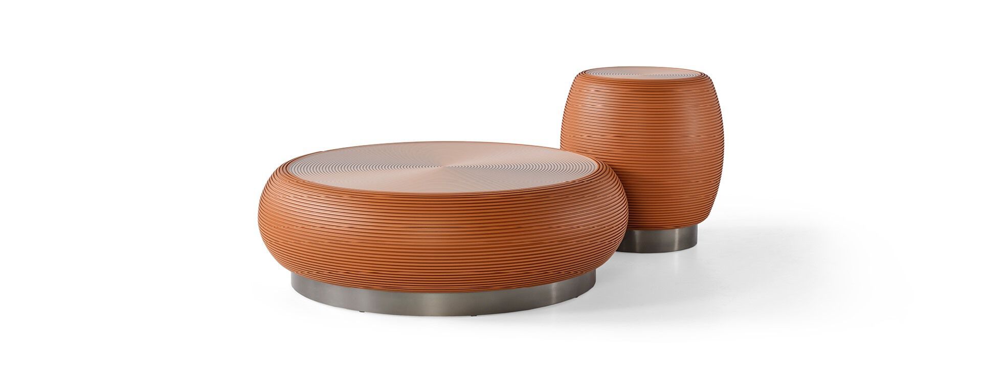 Высокий круглый деревянный журнальный столик Mobi TUMBA ARCH-00042387 - Вид №1