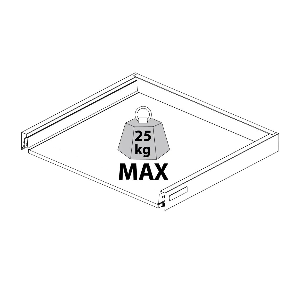 Ящик Delinia ID 76.8x9.4x48 см металл цвет серый Отсутствует STLM-2102293 - Вид №6