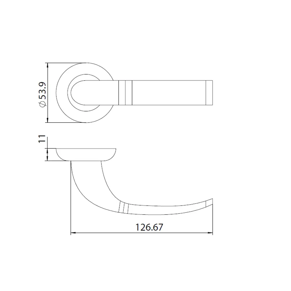 Дверные ручки EDSON EDS-22H-R1 в бронзовом исполнении 85167590 STLM-0059314 - Вид №4