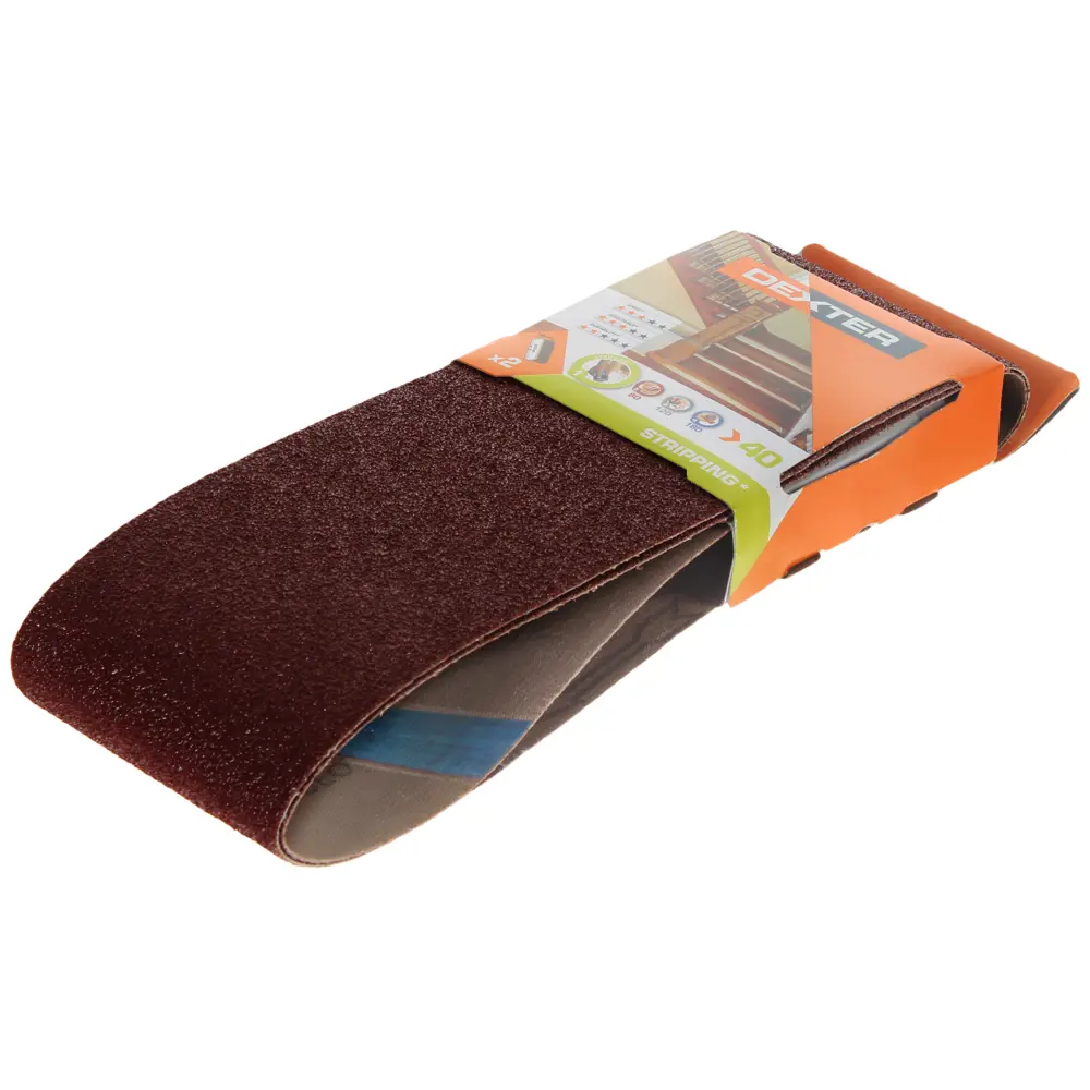 Лента шлифовальная Dexter P40 100х610 мм 2 шт STLM-2123621