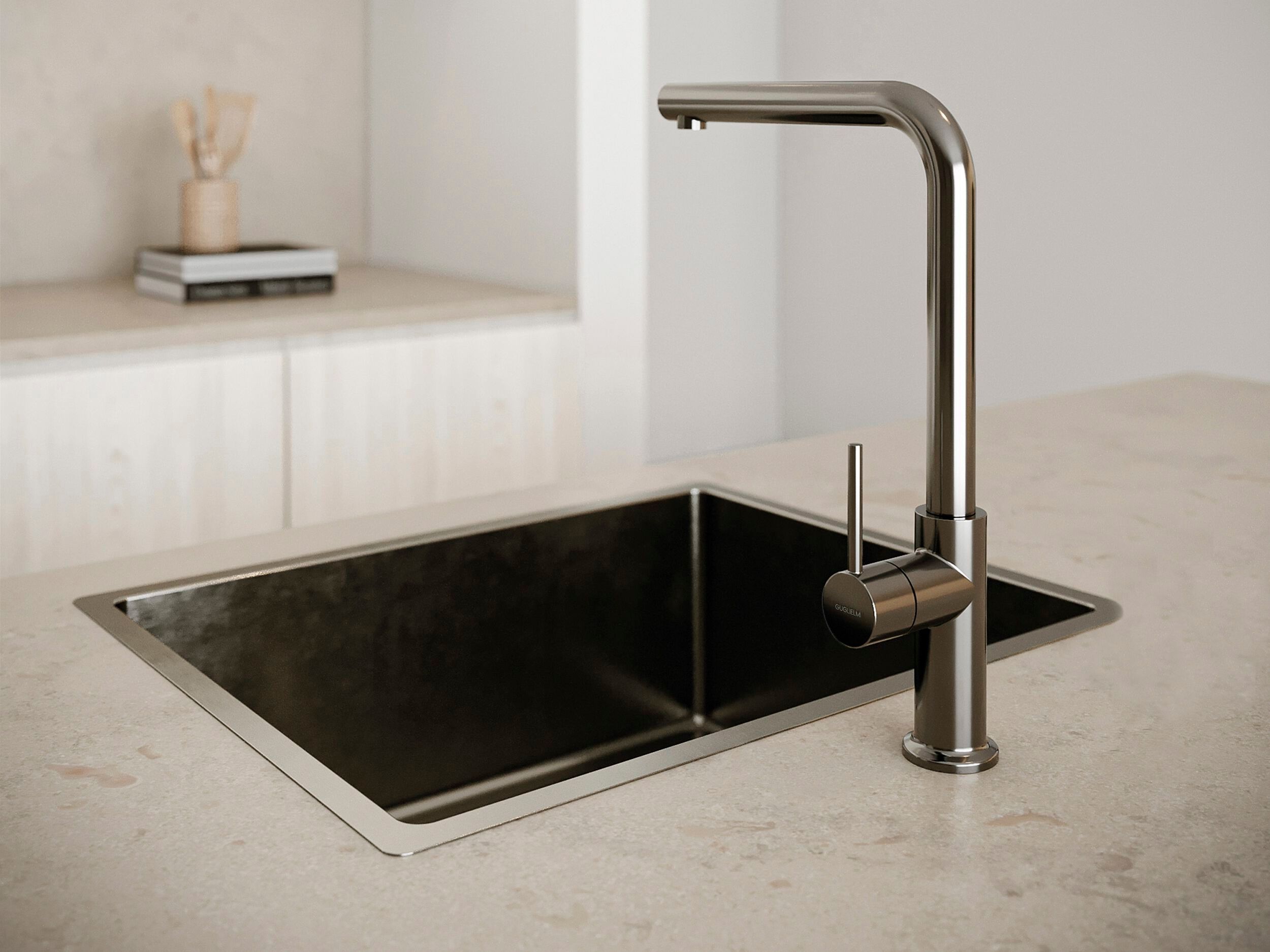 Однорычажный кухонный смеситель с поворотным изливом GUGLIELMI RUBINETTERIE Sprint ARCH-00056839 - Вид №7