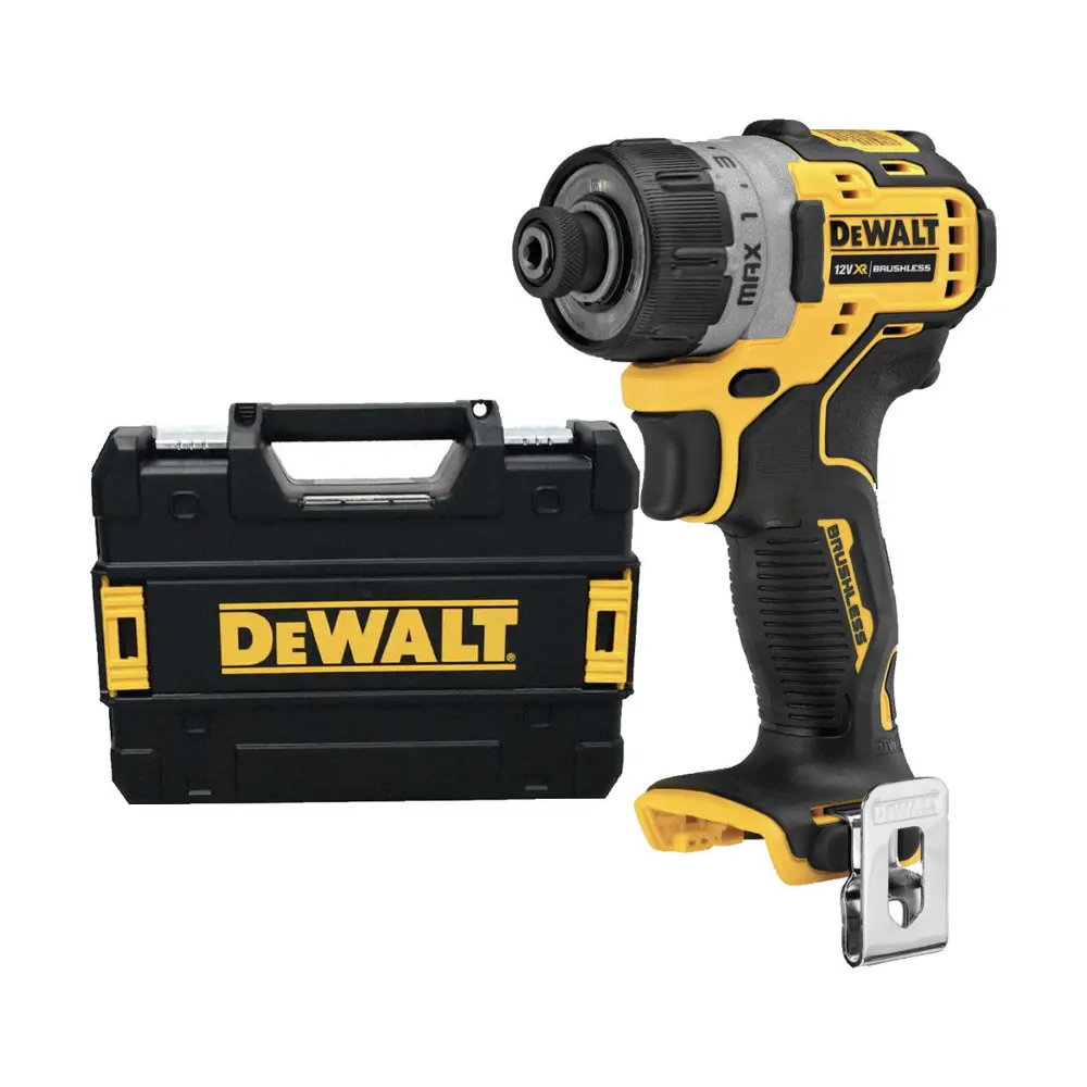 Шуруповерт аккумуляторный бесщеточный Dewalt DCF601NT-QW, 12 В Li-Ion без АКБ и ЗУ