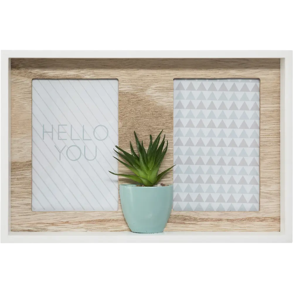 Рамка для 2-ух фотографий «Кактус» цвет белый Atmosphera STLM-2179766