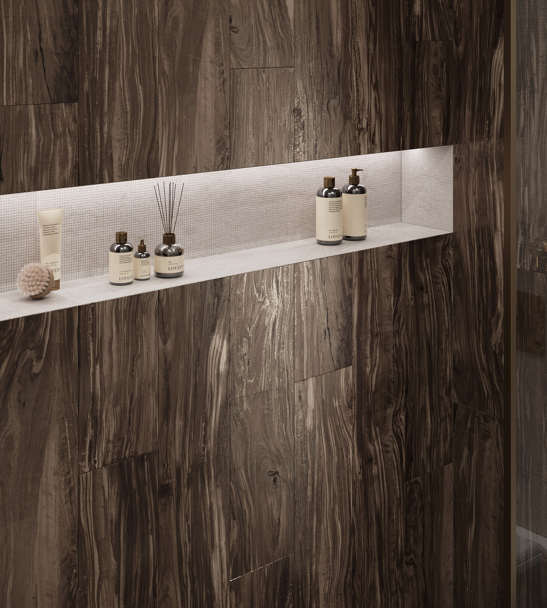 Керамогранит PEARSIAN WOOD CHARCOAL 20х120 Creanza CW-CR01-B  - Вид №1