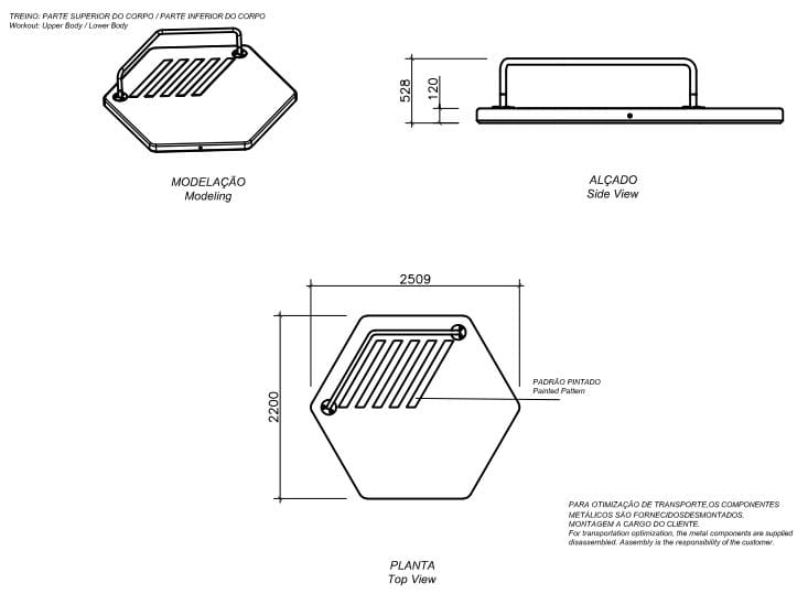 Бетон фитнес-оборудование amop EXERCISE ARCH-00033650 - Вид №4