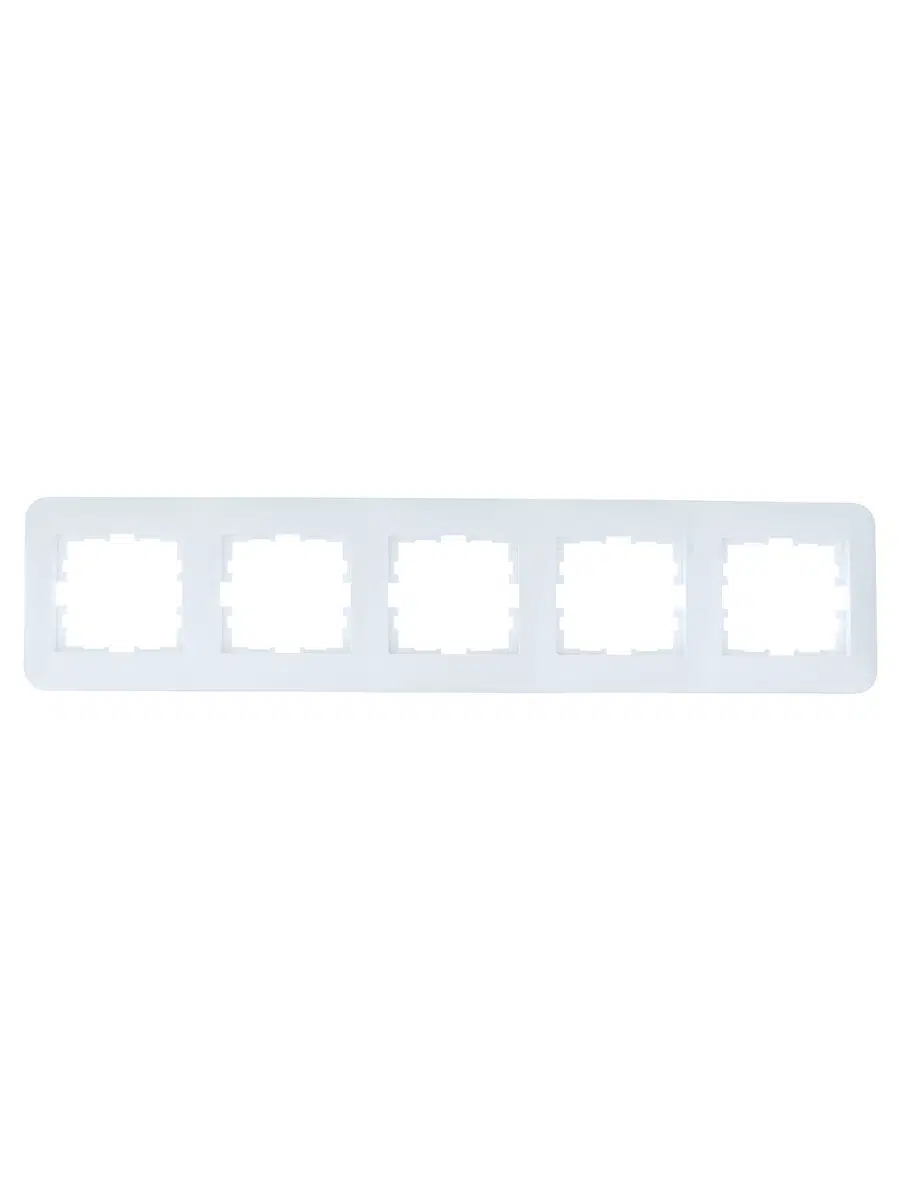 ASTI Рамка 5-ая горизонтальная б/вст белая LEZARD 7081-0200-150 - Вид №1