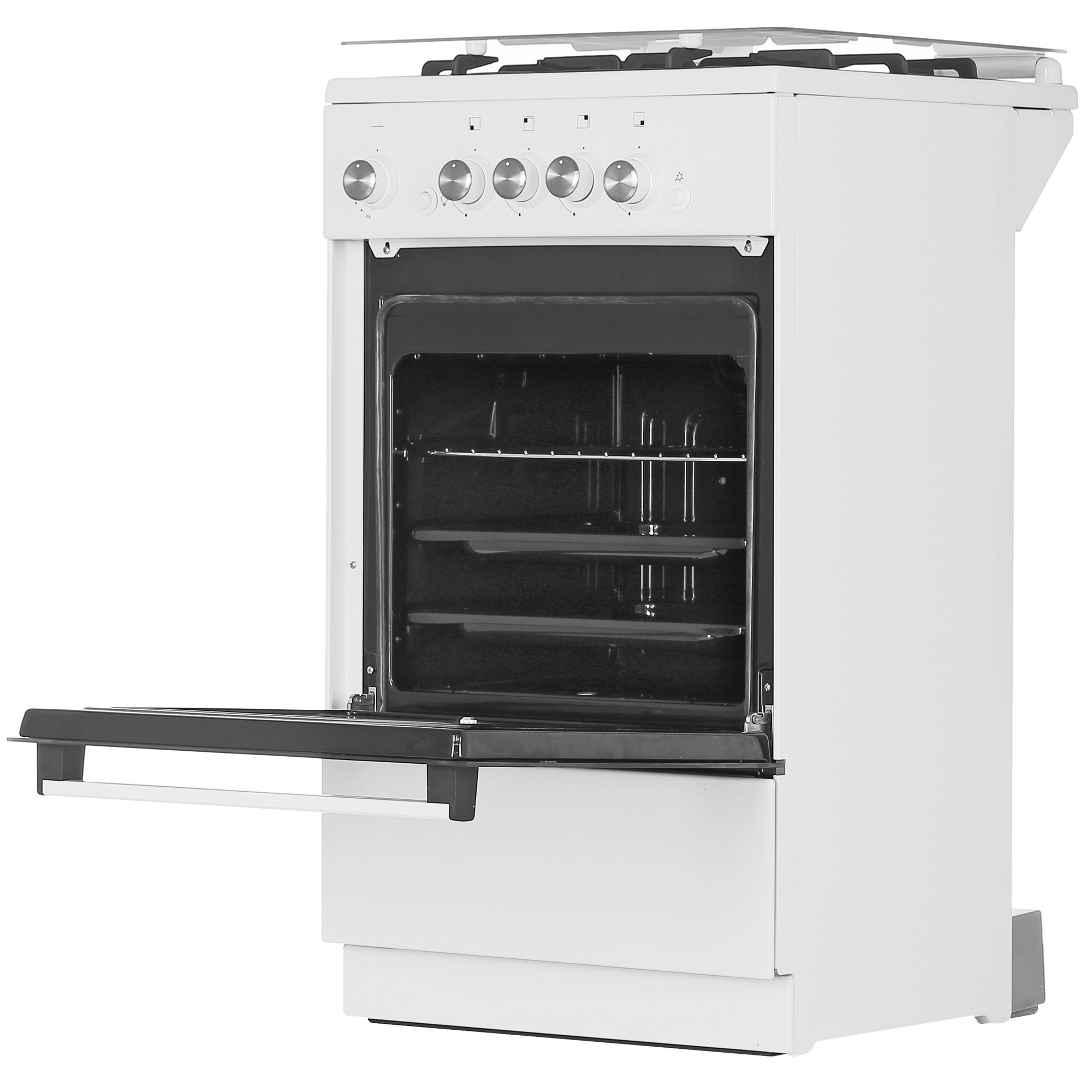 8187181 Газовая плита De Luxe 5040.42Г (КР) ЧР белый STDN-0048391 - Вид №4