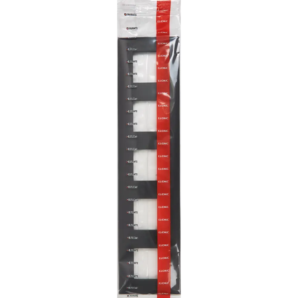 Рамка для розеток и выключателей DKC Avanti 5 постов цвет черный матовый STLM-2104039 - Вид №3