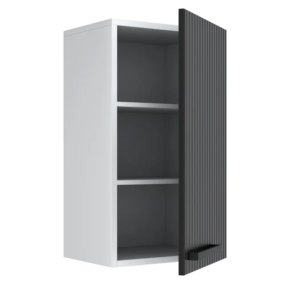 Кухонный шкаф навесной Виль 40x67.6x28.6 см МДФ цвет графит Santreyd STLM-2000836 - Вид №1