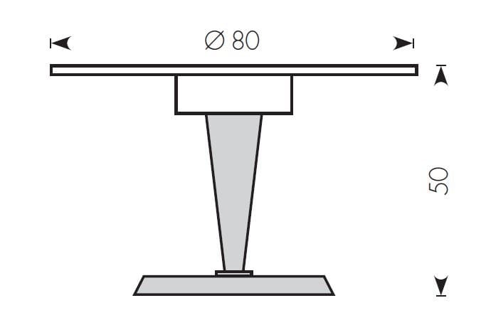 Металлический журнальный столик для гостиной Jean Perzel GUÉRIDON 4 ARCH-00135478 - Вид №2