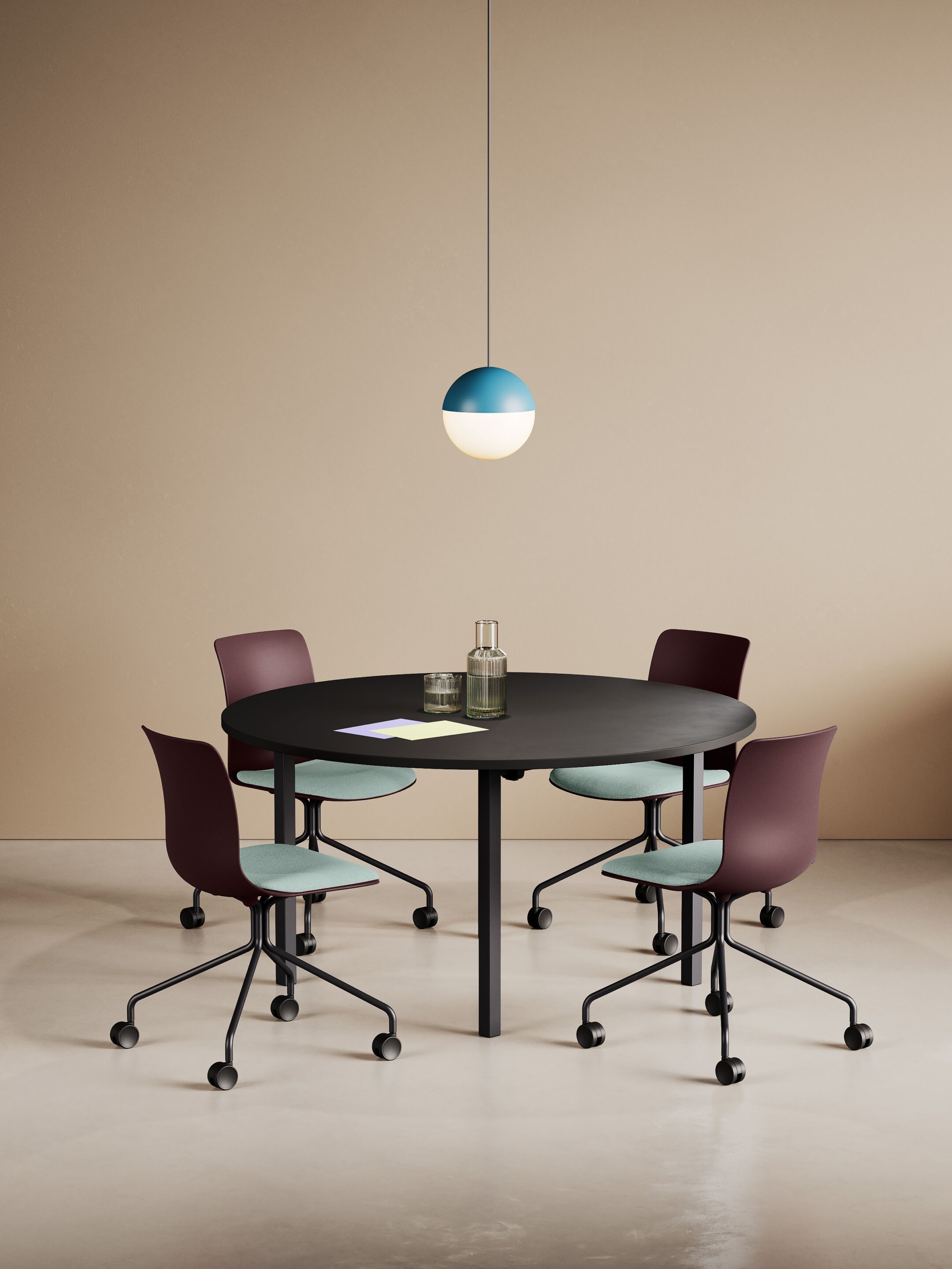 Круглый стол из ДСП IBEBI тимьян ARCH-00131255 - Вид №1