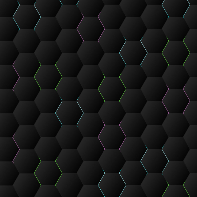 Стеновые панели - Гексагон блэк LIGRON LIST121 2254