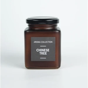 Свеча в банке Evis Восточное дерево 8.5 см цвет коричневый