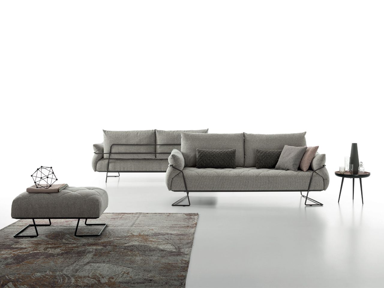 3-местный тканевый диван AERRE ITALIA Yellow ARCH-00027864 - Вид №4