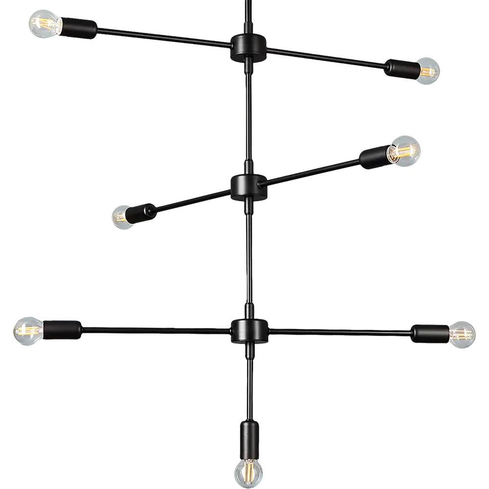 Люстра Freya Firefly: классический черный светильник с 7 плафонами 89335713 STLM-1545442 - Вид №3