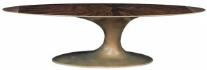 GANSK Овальный обеденный стол из фанерованной древесины  G3006a
