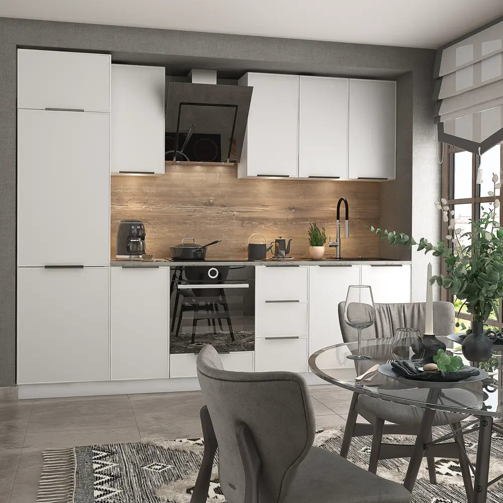 Фасад кухонного шкафа Инта 29.7x76.5 см KONSENSA ЛДСП цвет белый Инта белая STLM-2078074 - Вид №6