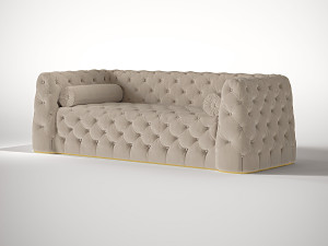 Бархатный диван capitonné