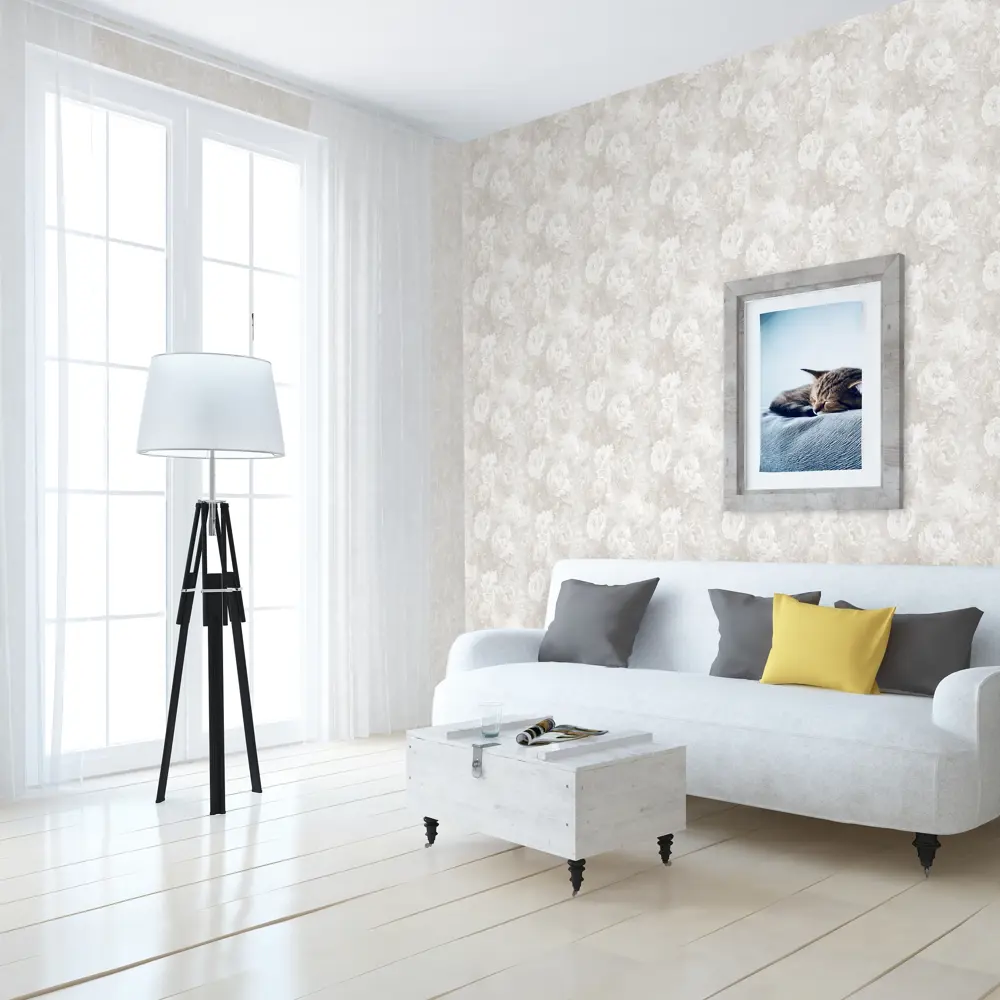 Обои флизелиновые Victoria Stenova Diva белые 1.06 м 889841 STLM-2207590 - Вид №3