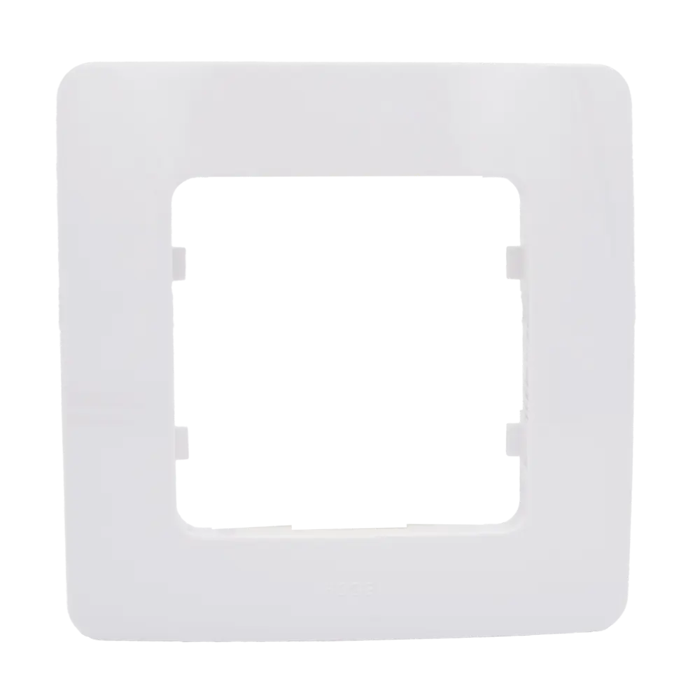 Рамка для розеток и выключателей Hegel 1 пост цвет белый STLM-2209292