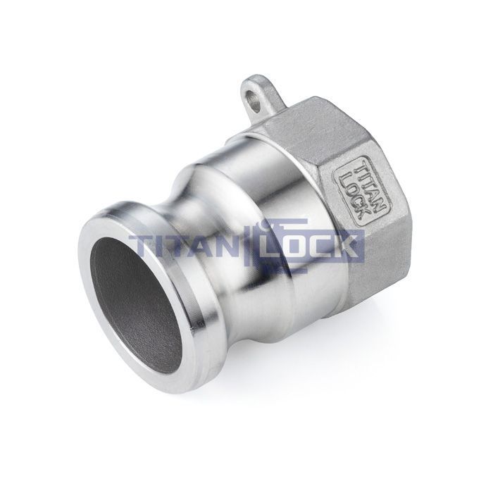 Камлок нержавеющий тип A ниппель, внутр. резьба BSP 2", AISI316, TL200ASS316 TITAN LOCK  - Вид №2