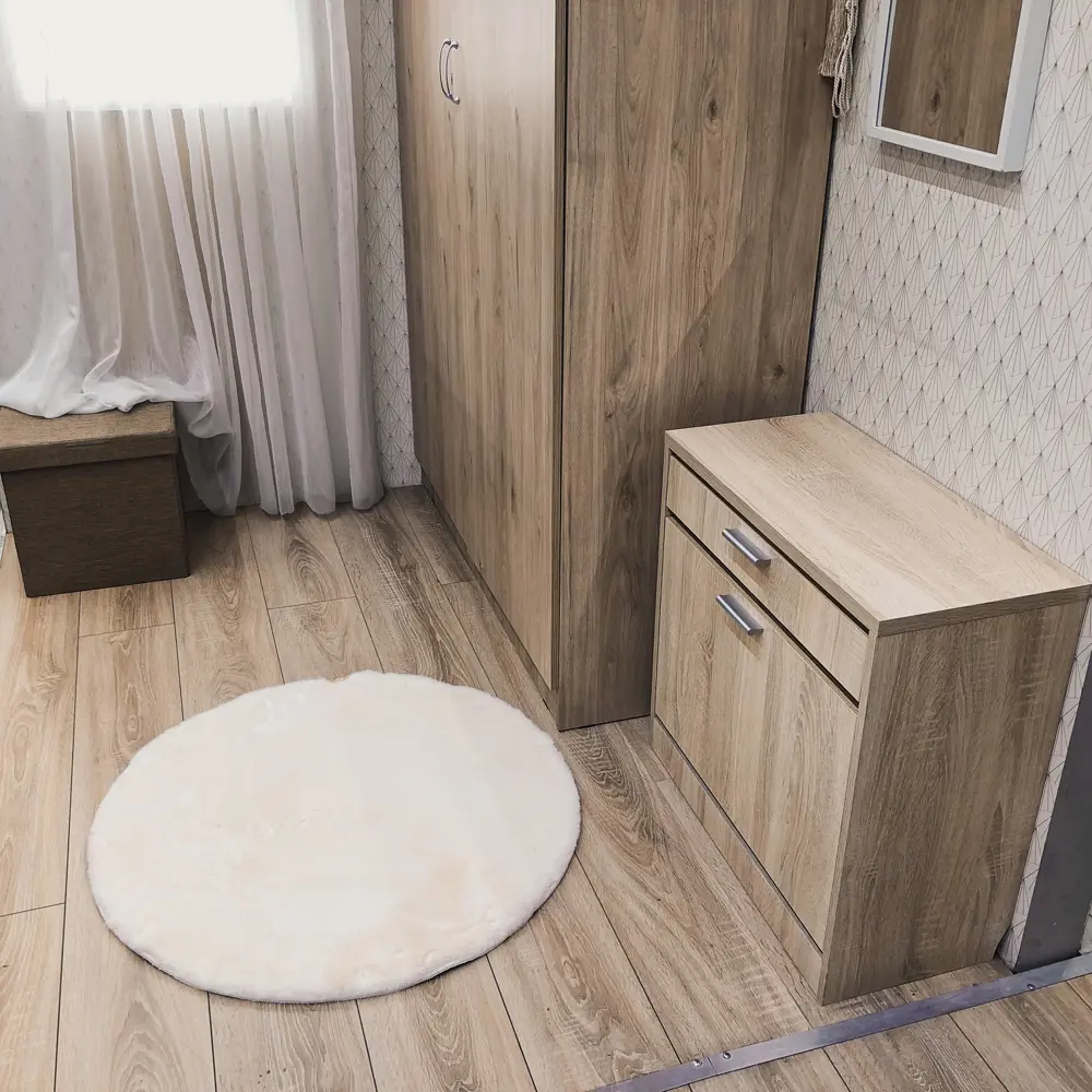 Шкура искусственная полиэстер ø80 см цвет кремовый 82383191 STLM-2054283 Santreyd  - Вид №4