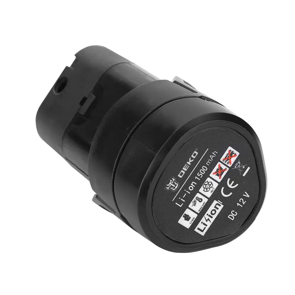 Дрель-шуруповерт аккумуляторная Deko GCD12DU3, 12 В Li-Ion 2x1.5 Ач STLM-2188414 - Вид №3