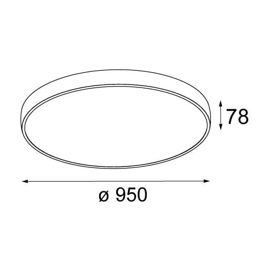 Светодиодный потолочный светильник Modular Lighting Instruments Плоская луна ARCH-00037768 - Вид №5