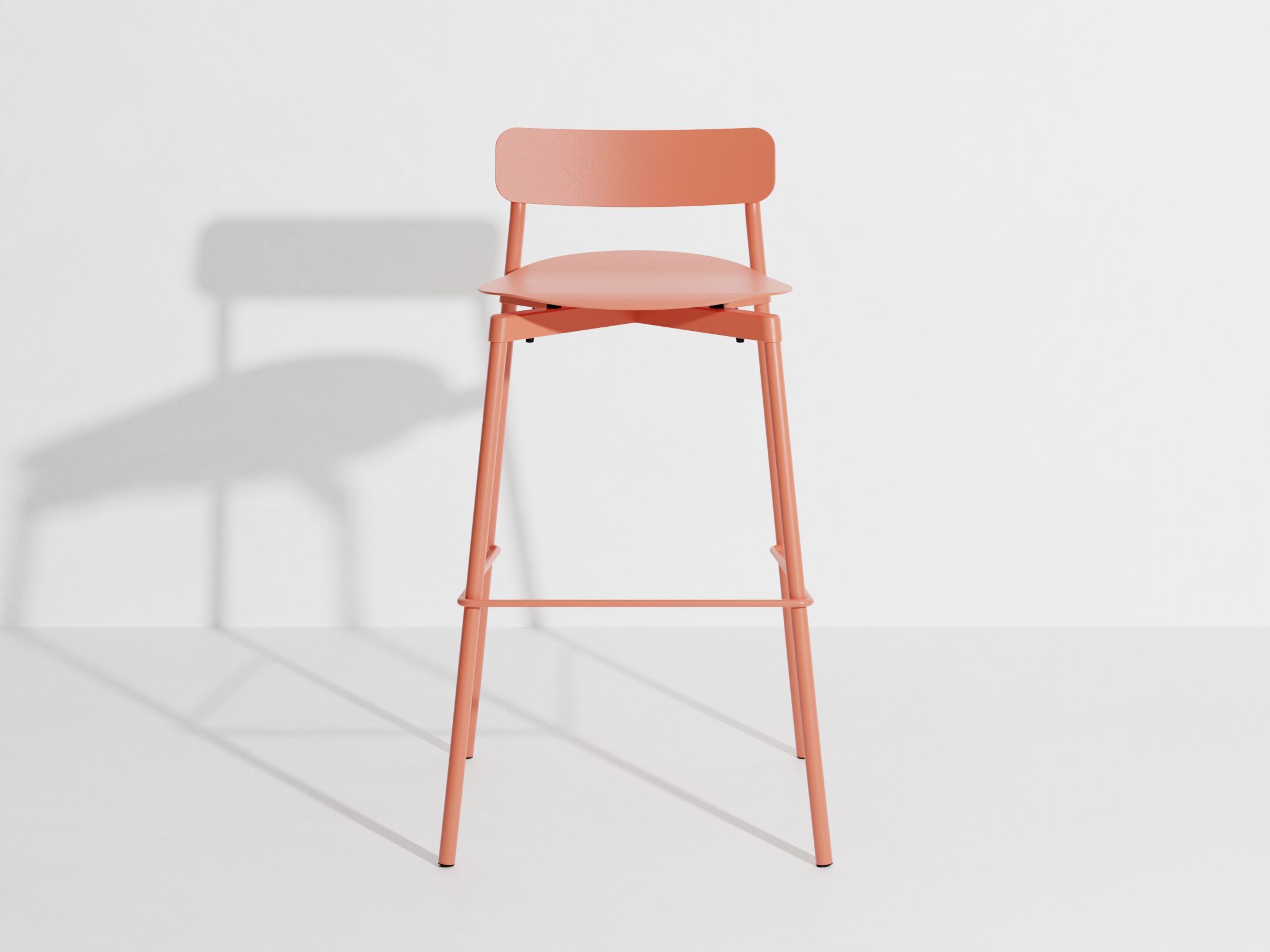 Высокий штабелируемый алюминиевый стул с порошковым покрытием с подставкой для ног Petite Friture Fromme ARCH-00091817 - Вид №48