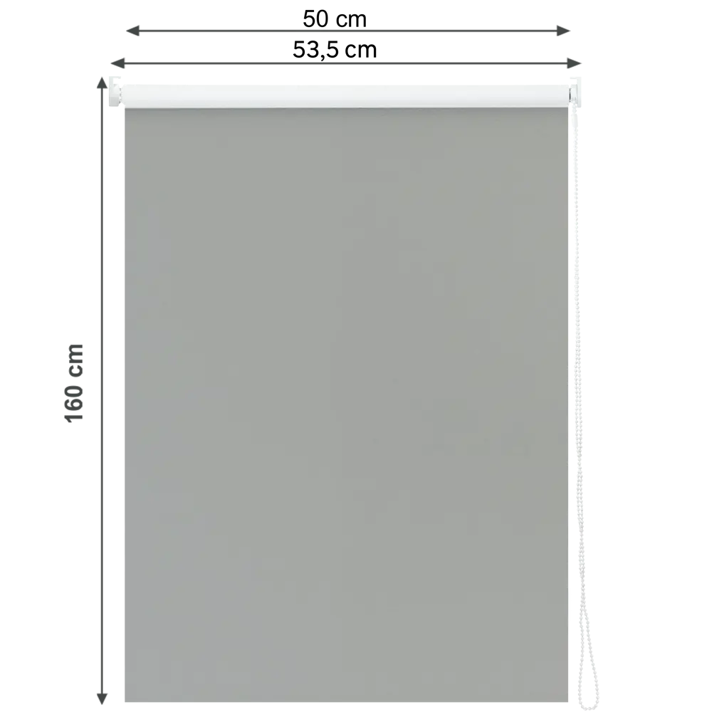 Штора рулонная блэкаут Inspire Santos 50x160 см серая Granit 3 STLM-2161707 - Вид №2