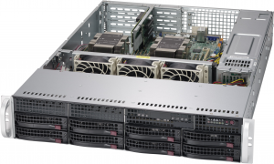 SYS-6029P-WTR server ( x11ddw-l, cse-825ts-r1k03wbp) (lga 3647, 12xddr4 up to 1.5tb ecc 3ds lrdimm, 8x3.5" sas/sata drive bays, 2x 1gbase-t ports via intel c622, 1 vga, 4 usb 3.0 (rear), 1000w redundant power) SuperMicro