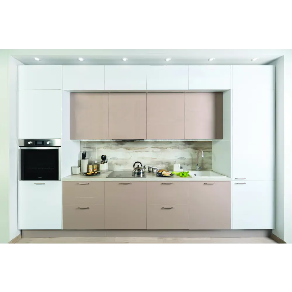 Фасад для кухонного шкафа Аша 39.7x102.1 см Delinia ID ЛДСП цвет бежевый STLM-2162730 - Вид №3