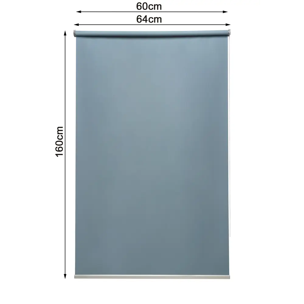 Штора рулонная блэкаут Inspire Belem 60x160 см серо-синяя Ink 4 STLM-2021196 - Вид №2