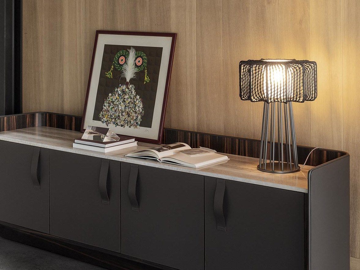 Кожаная настольная лампа Natevo Arno ARCH-00110943 - Вид №1