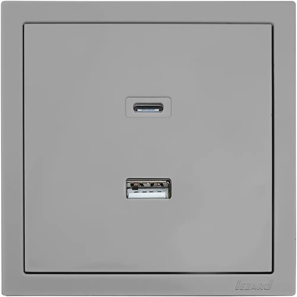 Розетка Lezard Zima с USB Type-C для быстрой зарядки устройств 89398396 STLM-1574002 - Вид №2