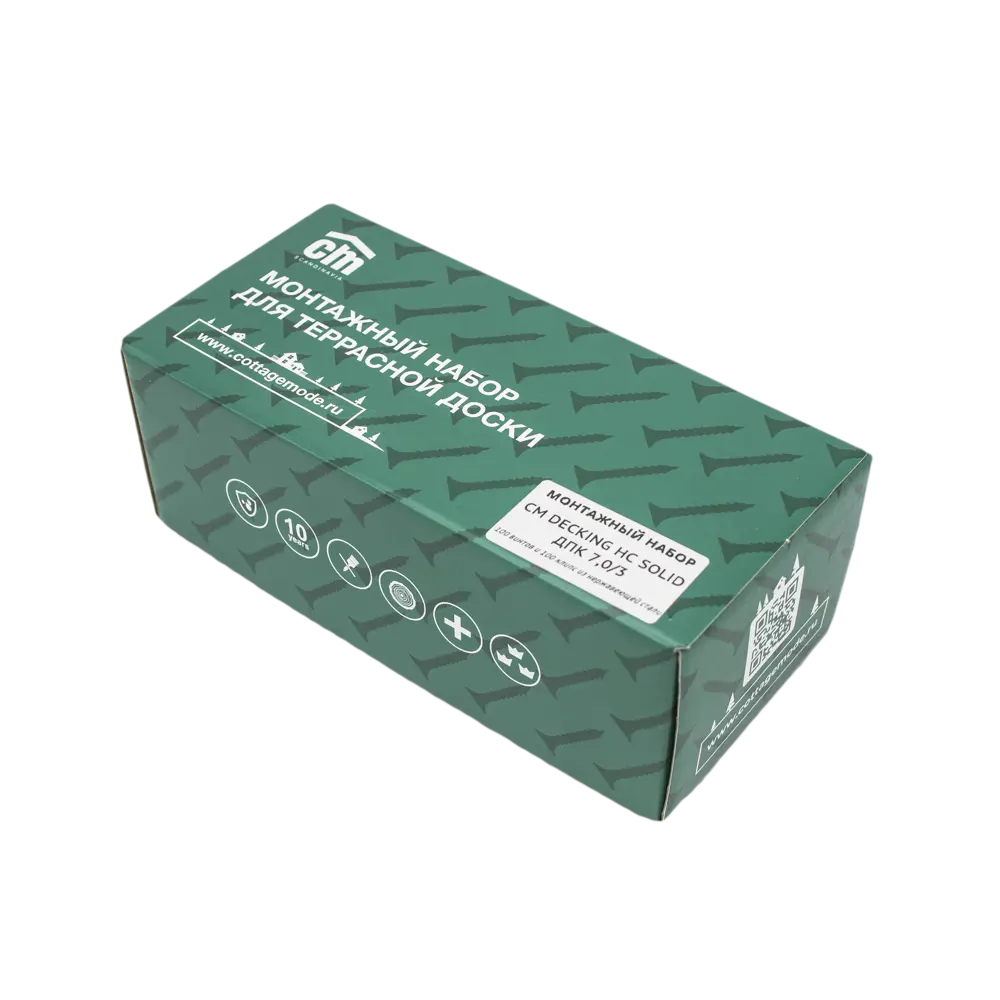 Клипса для террасной доски CM Decking №7 сталь 100 шт STLM-2013500 - Вид №1