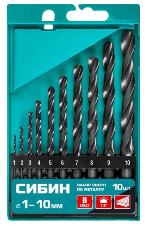 Набор сверл СИБИН 29610-H10 9162957 STDN-0028444