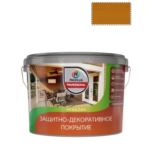 91905380 Лак Profilux Professional для дерева полуматовый оранжевый 9 л STLM-1391687