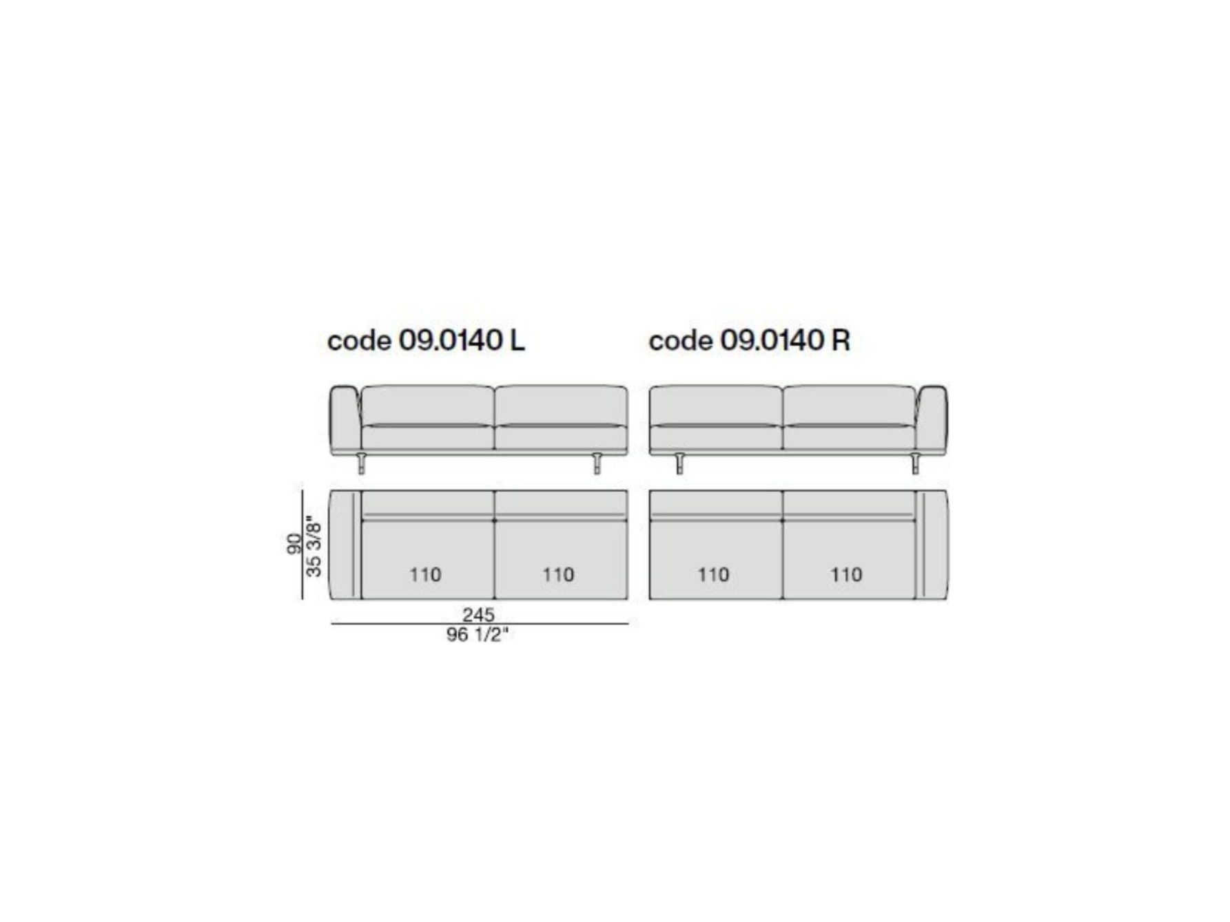 Съемный тканевый диван с журнальной стойкой Porada Soul ARCH-00074706 - Вид №14