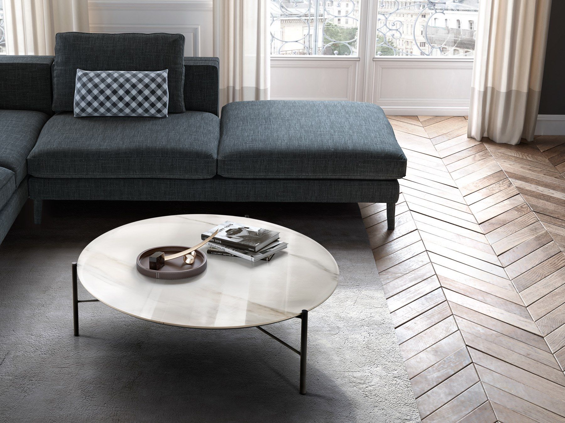 Круглый керамический журнальный столик EFORMA JACK ARCH-00127419 - Вид №4