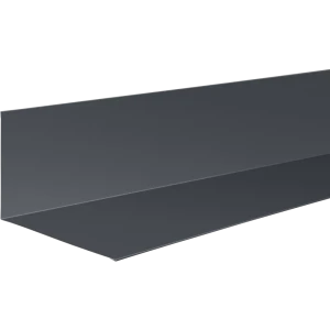 Планка примыкания верхняя 147x250x2000 мм 0.4 мм RAL 7024 темно-серый
