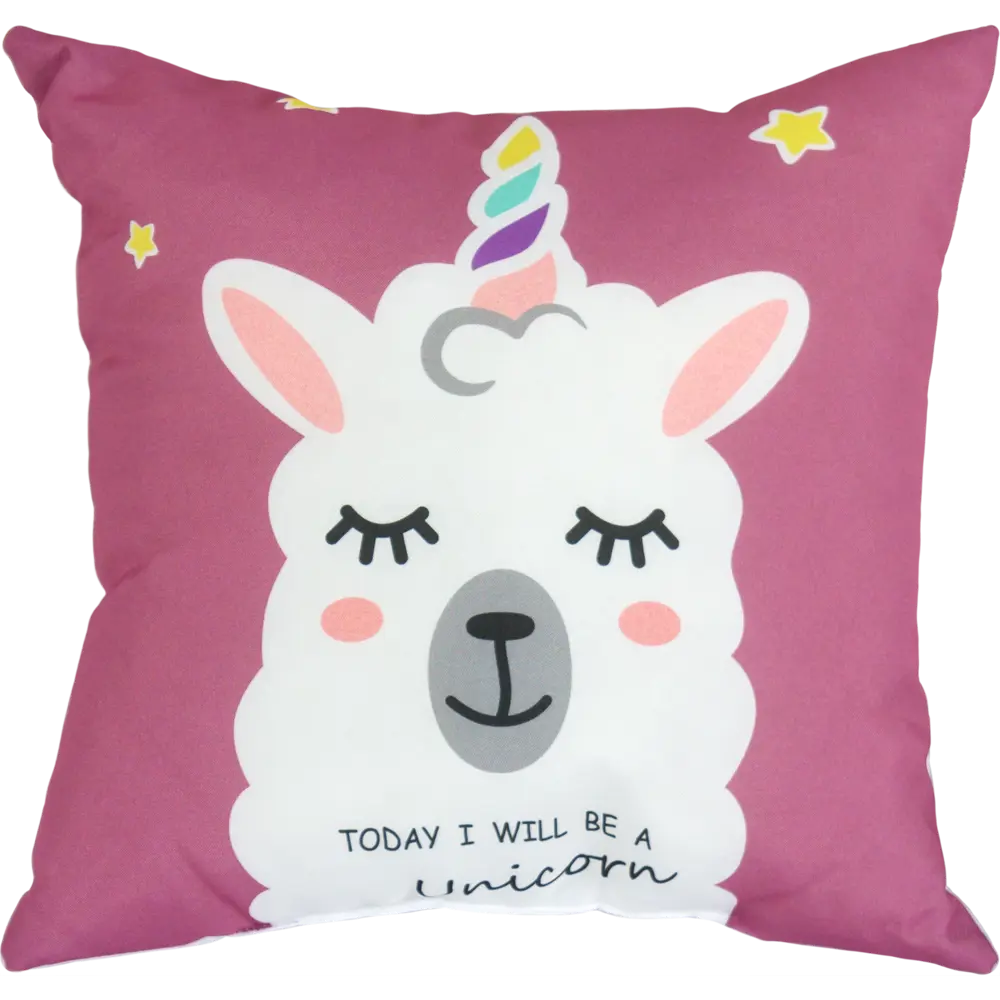 Подушка «Единорог» полиэстер 40х40 см цвет фиолетовый SEASONS STLM-2057327