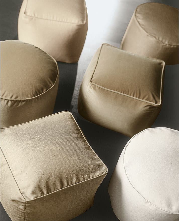 Съемный пуф из ткани Meridiani TOTÒ ARCH-00085093 - Вид №1