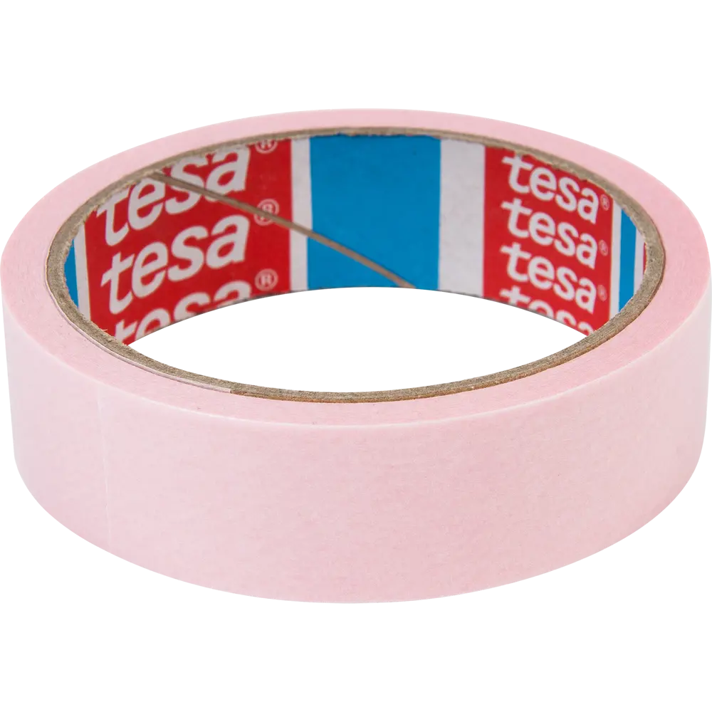 Лента малярная розовая Tesa, 25 мм x 25 м STLM-2139827