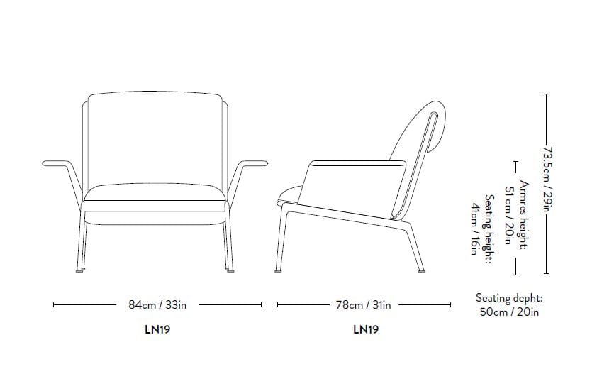 Тканевое кресло с подлокотниками &Tradition Muno ARCH-00028583 - Вид №9