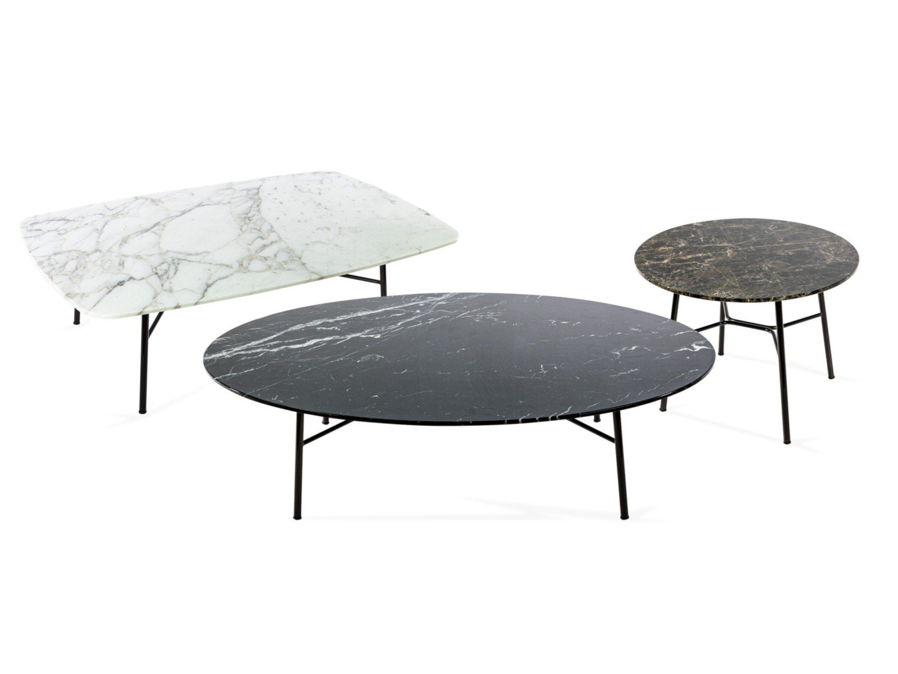 Мраморный овальный журнальный столик TrabA' YUKI ARCH-00150759 - Вид №4