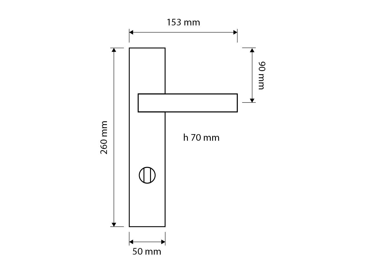 Ручка Zamak на пластине LINEA CALI' Turbo ARCH-00118157 - Вид №5