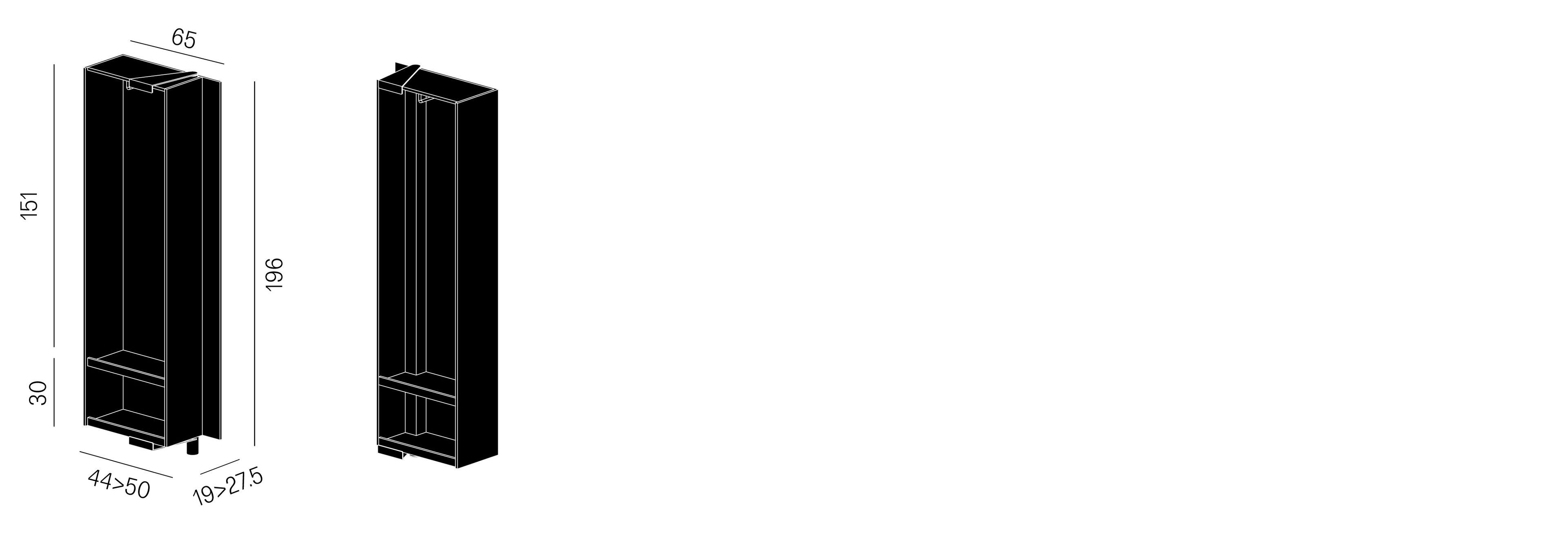 Деревянный входной шкаф с зеркалом In Stock Sculptures Jeux ARCH-00115858 - Вид №5